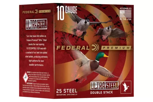 Ultra Steel, 10 Gauge, BBB and 1 Shot, 3-1/2 in, 1 5/8 oz, 1400 fps