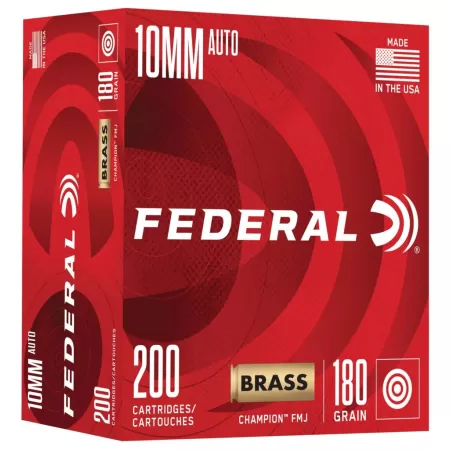 Champion Training, 10mm Auto, 180 Grain, Full Metal Jacket, 1200 fps