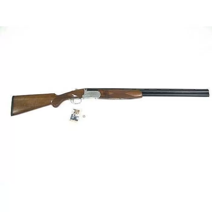 Fausti USA Caledon 20 Gauge 26" Vent Rib Barrel 3" Chamber 2 Rounds Walnut Stock Silver Receiver with Laser Engravings Over/Under Shotgun