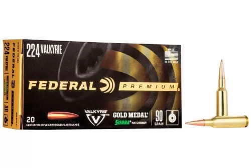 Federal Gold Medal Brass .224VAL 77-Grain 20-Rounds TMK