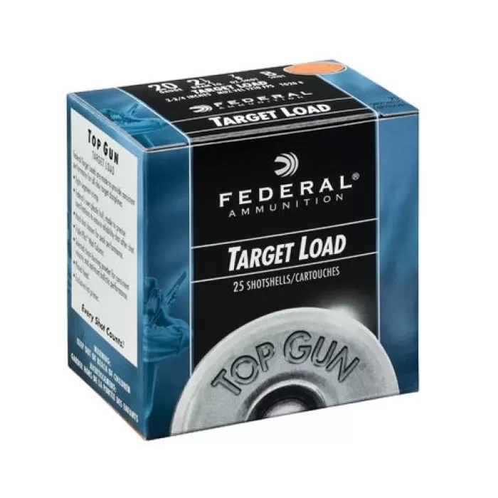 Federal Top Gun 20 Gauge 7/8oz 1210fps #7.5 250rd Case Lot Federal Top Gun 20 Gauge 7/8oz 1210fps #7.5 250rd Case Lot
