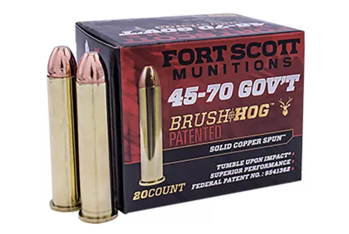 Fort Scott Munitions 4570-300-SCV1 Tumble Upon Impact (TUI) 45-70 Gov 300 gr Solid Copper Spun 20 Bx