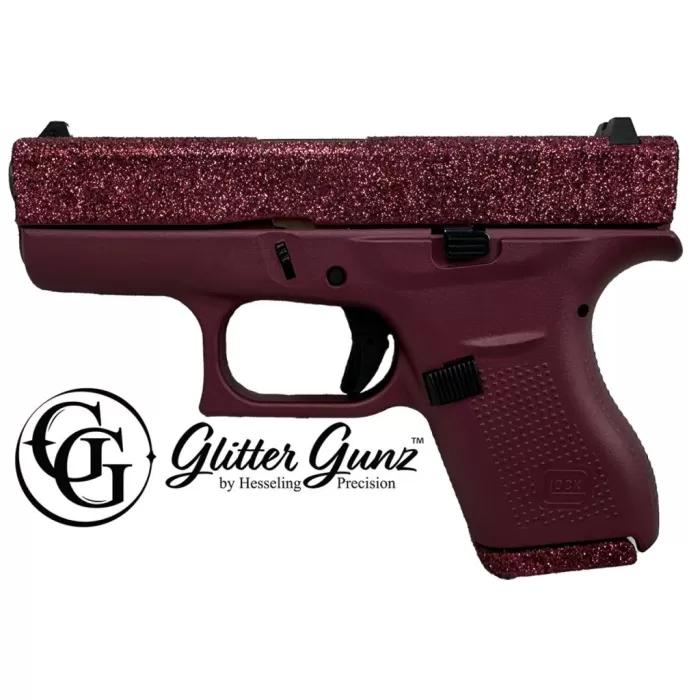 GLOCK 42 380ACP 3.25 GLITTER GUN BLACK CHERRY GLOCK 42 380ACP 3.25 GLITTER GUN BLACK CHERRY