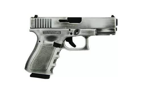 Glock 19 Gen 3 White 9mm 4.02" Barrel 15-Rounds Distressed Finish