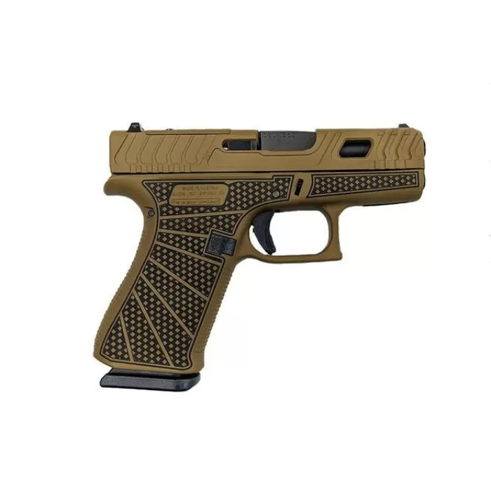 Glock 43X Custom "Jimbo Ripple Stipple" Subcompact Handgun 9Mm Luger 10Rd Magazines (2) 3.41" Barrel Austria PX4350201JMBO 688099405434 Glock 43X Custom "Jimbo Ripple Stipple" Subcompact Handgun 9Mm Luger 10Rd Magazines (2) 3.41" Barrel Austria PX4350201JMBO 688099405434