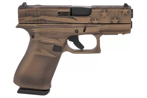 Glock 43X MOS Coyote Battleworn 9mm 3.41" Barrel 10-Rounds