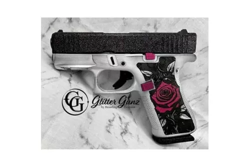 Glock 43x 9mm 3.41" Barrel 10rd Pistol W/ Front Rail, Tango Rose Color