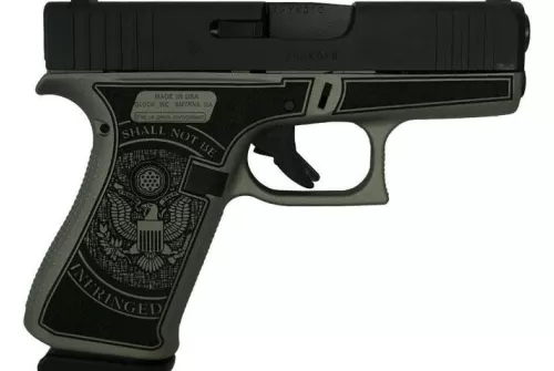 Glock 43X Custom "2Nd Amendment" Subcompact Handgun 9Mm Luger 10Rd Magazines (2) 3.41" Barrel Usa UX43502012NDA