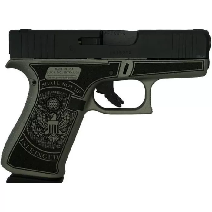 Glock 43X Custom "2Nd Amendment" Subcompact Handgun 9Mm Luger 10Rd Magazines (2) 3.41" Barrel Usa UX43502012NDA Glock 43X Custom "2Nd Amendment" Subcompact Handgun 9Mm Luger 10Rd Magazines (2) 3.41" Barrel Usa UX43502012NDA