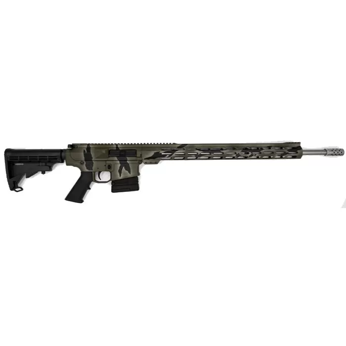 Great Lakes Firearms and Ammunition AR-10 Pursuit Green Camo .243 Win 24 Great Lakes Firearms and Ammunition AR-10 Pursuit Green Camo .243 Win 24