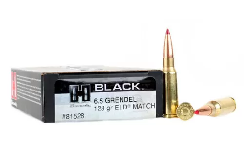Hornady 81528 Black 6.5 Grendel 123 gr Extremely Low Drag-Match 20 Bx - Dirty Bird Industries