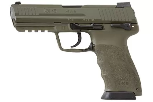 HK 745007GGLEA5 HK45 LEM Single/Double 45 ACP 4.6" 10+1 Black Interchangeable BA