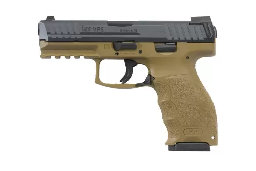 Heckler and Koch VP9 Flat Dark Earth 9mm 4.09" Barrel 10-Rounds Night Sights