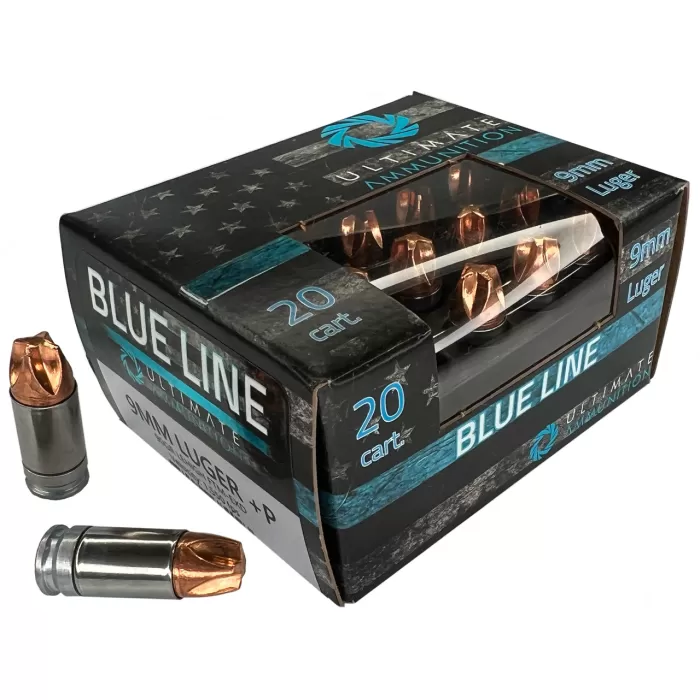ULTIMATE AMMUNITION 9mm Luger 90 Grain +P FTM Centerfire Pistol Ammo, 20 Rounds, 4023 ULTIMATE AMMUNITION 9mm Luger 90 Grain +P FTM Centerfire Pistol Ammo, 20 Rounds, 4023