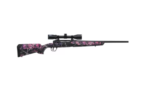 Savage Axis II XP Compact 6.5 Creedmoor, 20" Barrel, Muddy Girl, Matte Black, Bushnell Banner 3-9x40mm, 4rd