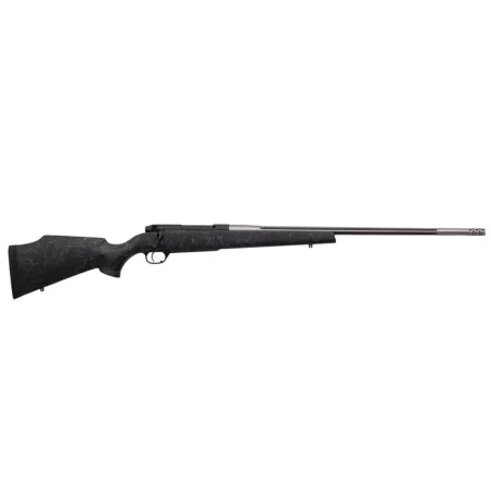 Weatherby MAM01N25RWR6B Mark V Accumark 25 WBY RPM 4+1 24" Spun Stainless w/Graphite Black Cerakote Fluted Threaded Barrel, Graphite Black Cerakote Steel Drilled & Tapped Receiver, Matte Black w/Spide