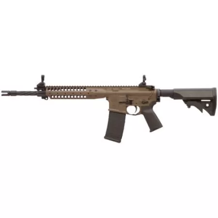 LWRC IC Enhanced Rifle .223 Rem/5.56mm, 14.7" Fluted Barrel, Pinned/Welded Flash Hider (16" OAL) FDE, 30rd