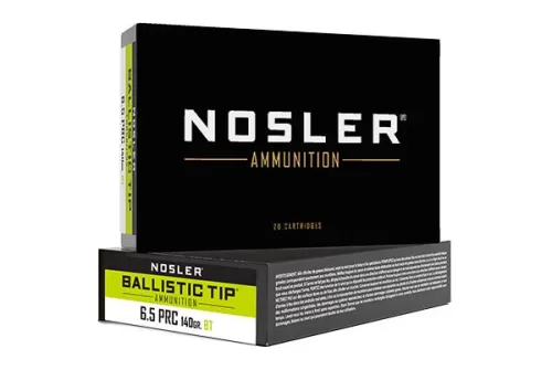 Nosler 43457 Ballistic Tip Hunting 6.5 PRC 140gr Ballistic Tip Brass  20 Rd