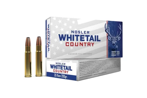 Nosler Whitetail Country Rifle Ammunition 35 Rem 200gr JSP 2075 fps 20/ct
