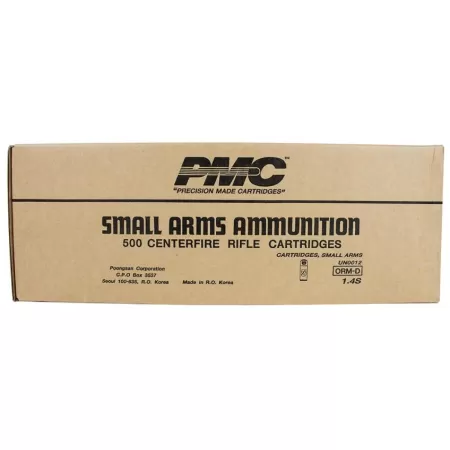 PMC Bronze Rifle Ammunition .308 Win 147 gr FMJBT 2780 fps 500/ct