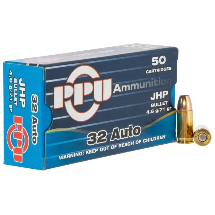 32 ACP - 71 Grain JHP - Prvi Partizan - 50 Rounds 32 ACP - 71 Grain JHP - Prvi Partizan - 50 Rounds