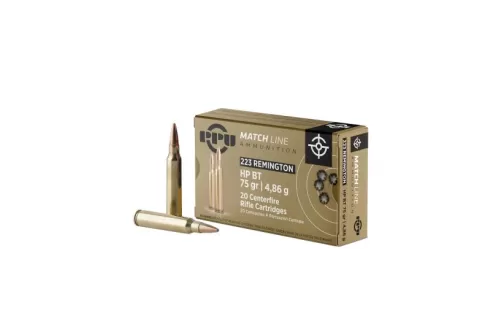PPU Match .223 Rem 75 Grain 20-Rounds HPBT