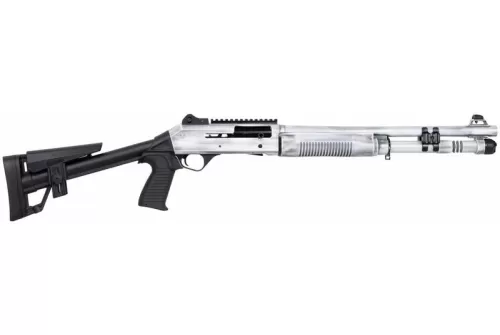 Panzer M4 Tactical A.R.G.O. 18.5" 12ga Semi-Auto Shotgun, Distressed White