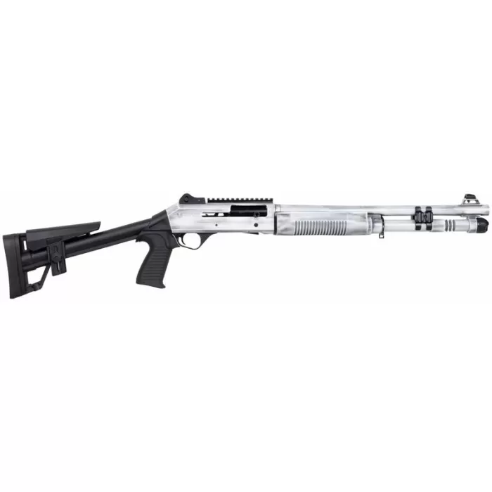 Panzer M4 Tactical A.R.G.O. 18.5" 12ga Semi-Auto Shotgun, Distressed White