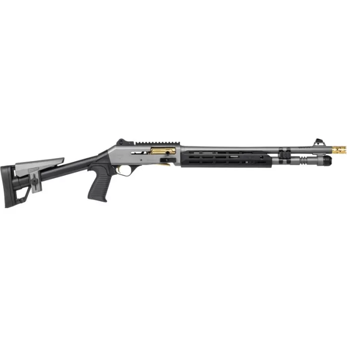 Panzer Arms M4 Speed Pro Gray / Gold 12 GA 18.5