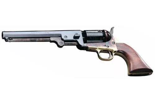 1851 Navy .36 7 1/2IN Case Hardened Brown Plastic Grips
