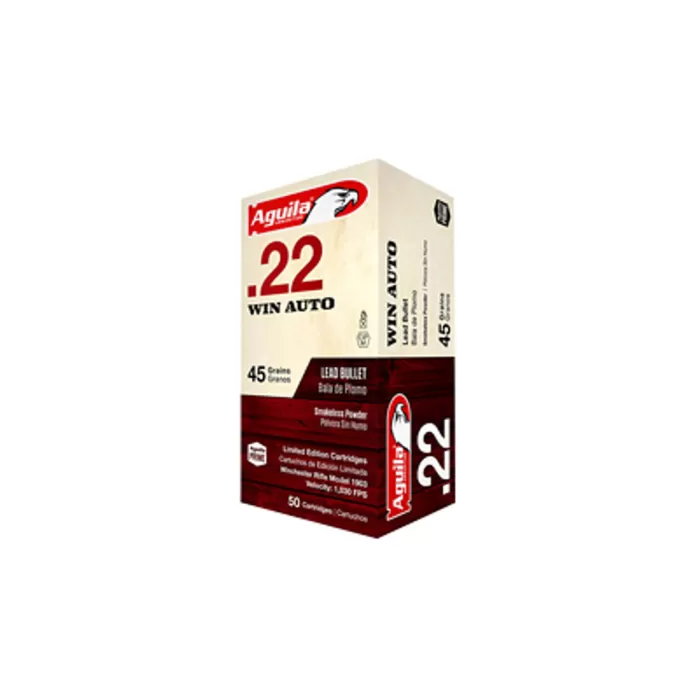 Aguila Limited Edition .22 Win 45 Grain 50-Rounds Solid Point Aguila Limited Edition .22 Win 45 Grain 50-Rounds Solid Point