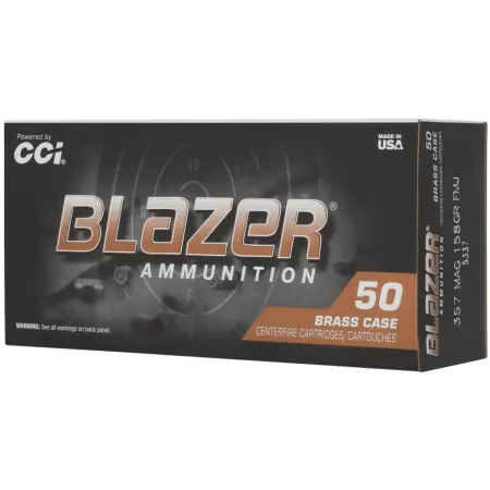 CCI BLAZER BRASS 357MAG 158GR FMJ 50