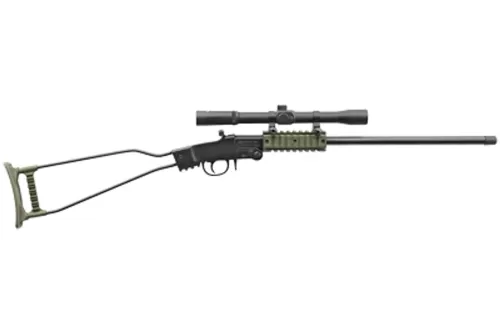 Chiappa Little Badger Rifle 22LR Black/OD Green, 16.5" Threaded Barrell, w/ 4X20 Scope