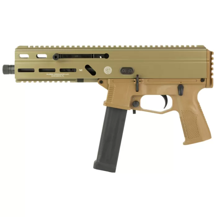 Grand Power SP10A3 Stribog 10mm Auto 20rd,8" Black Threaded Barrel, Flat Dark Earth Aluminum Picatinny Rail Receiver, Flat Dark Earth Polymer Grip, Thread Protector Grand Power SP10A3 Stribog 10mm Auto 20rd,8" Black Threaded Barrel, Flat Dark Earth Aluminum Picatinny Rail Receiver, Flat Dark Earth Polymer Grip, Thread Protector