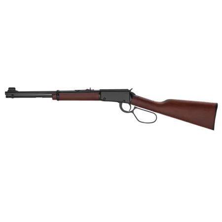 Henry H001R22 Classic Carbine 22 S/L/LR 13/14/18+1 16.50" Blued Round Barrel, Black Aluminum Grooved Receiver, American Walnut Straight Grip Stock