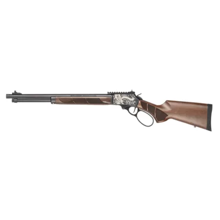Smith & Wesson 1854 1854 America 250 Limited Edition 44 Rem Mag 9+1 19.25" Black Armornite Threaded Barrel, Engraved Black Armornite Stainless Steel Receiver w/Picatinny Rail, Walnut Forearm & Fixed S