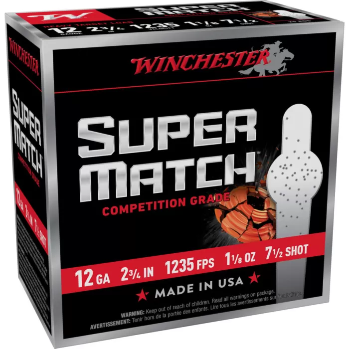 Winchester Super Match Shotshells 12ga 2¾