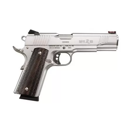 Remington R1-S Enhanced Stainless 1911 45 ACP 5" Barrel Walnut Grips 8 Rounds 2 Magazines