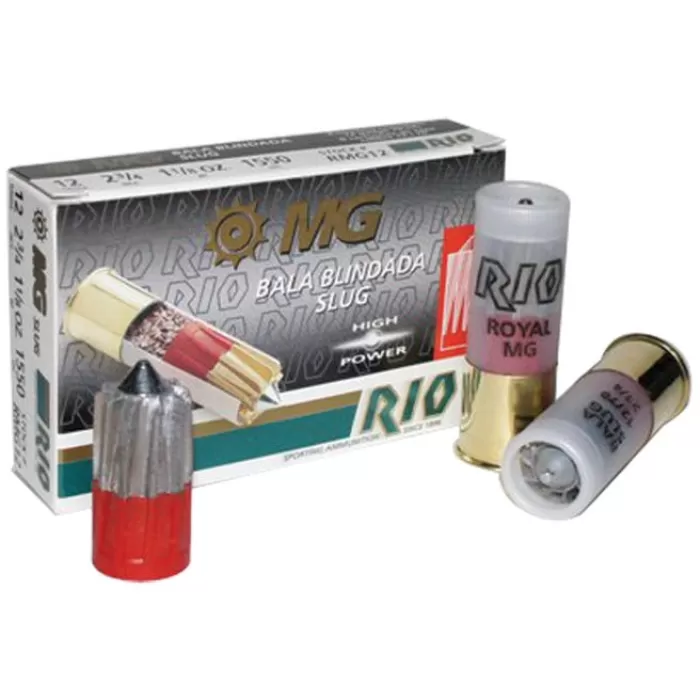 RIO Ammunition Royal Armored Slug 12 ga 2 3/4in 1 1/8 oz - 5/box, RMG12 RIO Ammunition Royal Armored Slug 12 ga 2 3/4in 1 1/8 oz - 5/box, RMG12