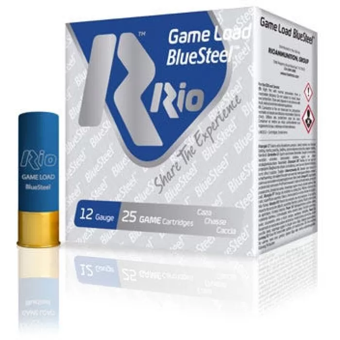Rio Ammunition Bluesteel, Rio Glbs362 12 2.75 11/4 G-load Stl 25/10 Rio Ammunition Bluesteel, Rio Glbs362 12 2.75 11/4 G-load Stl 25/10