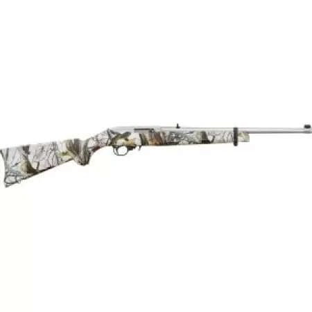 Ruger 10/22 22 LR, 18.5" Barrel, American Camo, Stainless Rec, 10rd