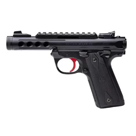 Ruger Mark IV 22/45 Lite 22 LR, 4.4" Threaded Barrel, Black, WA Compliant, 10rd
