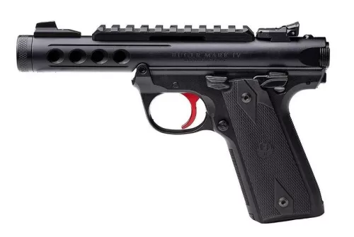 Ruger Mark IV 22/45 Lite 22 LR, 4.4" Threaded Barrel, Black, WA Compliant, 10rd