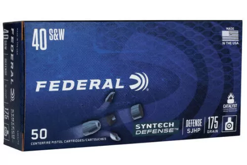 Federal Syntech Defense Brass .40 SW 175-Grain 50-Rounds SJHP