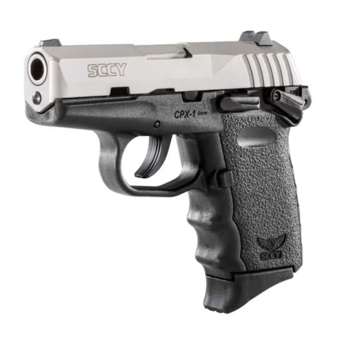 SCCY CPX-1 9mm Stainless / Black Pistol with Safety - CPX 1TT SCCY CPX-1 9mm Stainless / Black Pistol with Safety - CPX 1TT