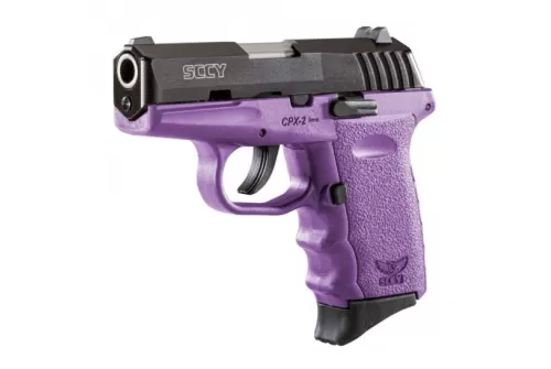SCCY CPX-2 9mm Black / Purple Pistol, No Safety - CPX 2CBPU