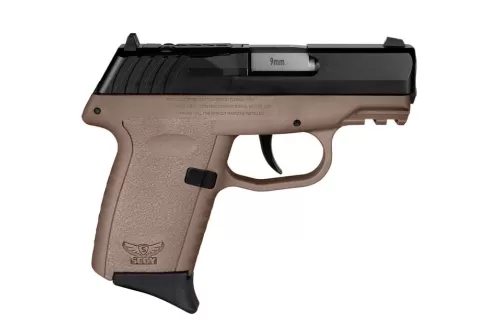 SCCY Industries CPX-2 Gen3 RD 9mm, 3.10" Barrel, Flat Dark Earth Polymer Picatinny Rail Serrated Black Nitride SS Slide, Flat Dark Earth, 10rd