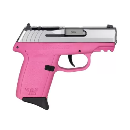 SCCY Industries CPX-2 Gen3 RD 9mm, 3.10" Barrel, Pink Polymer Picatinny Rail Serrated Stainless Steel Slide, Pink, 10rd