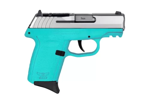 SCCY Industries CPX-2 Gen3 RD 9mm, 3.10" Barrel, SCCY Blue Polymer Picatinny Rail Serrated Stainless Steel Slide, SCCY Blue, 10rd