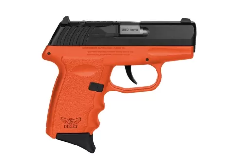 SCCY CPX-3CBORRDRG3 380 BLK SLIDE ORG GRP NS 10RD